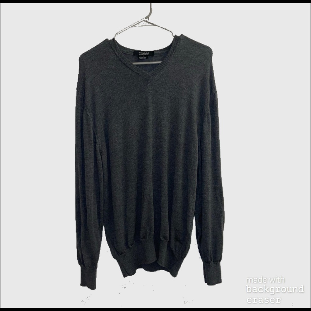 Giorgiolini Sz M 100% wool Women’s grey sweater